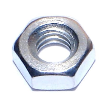 Midwest Fastener Machine Screw Nut, 1/4"-20, Steel, Grade 2, Zinc Plated, 45 PK 77351